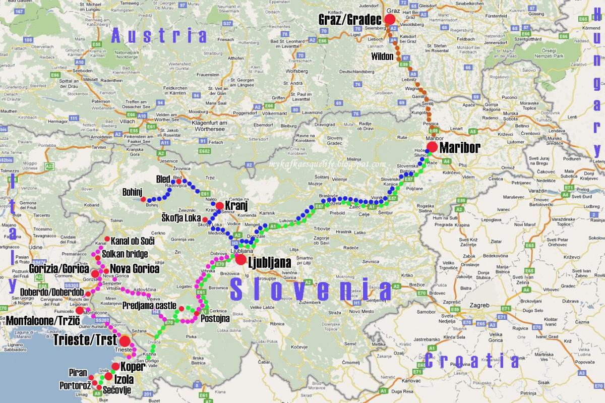 koper porta Eslovénia mapa