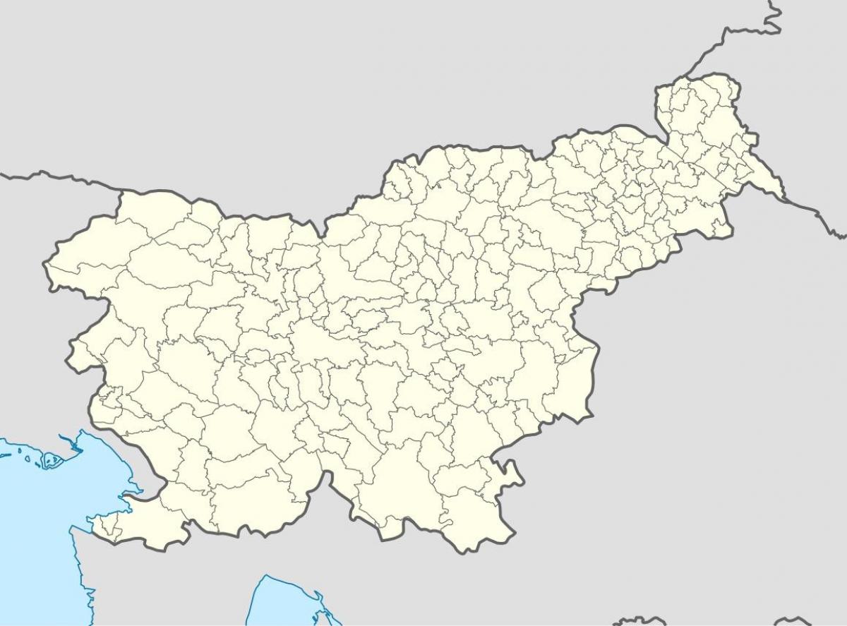 Eslovénia mapa de localização