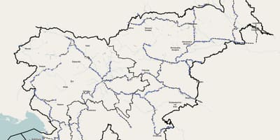 Eslovénia trem mapa