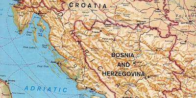 Mapa da Eslovénia estrada