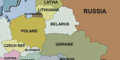 Mapa de Eslovénia e países vizinhos